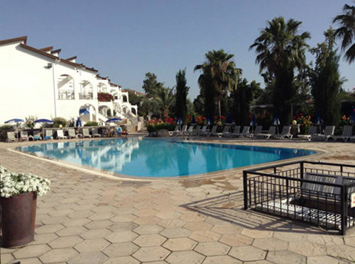 Pool area at the Altinkaya Holiday Resort