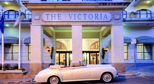 Hotel Entrance at the Victoria Hotel