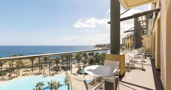Sea View Room at the Hilton Hotel Malta