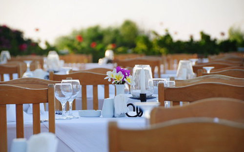 Restaurant area at the Denizkizi Resort