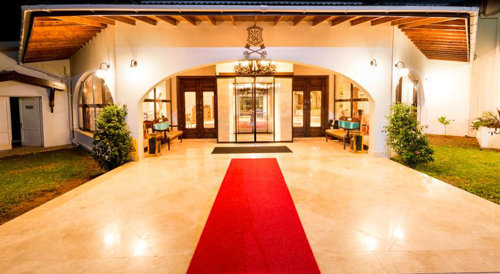 Hotel Entrance at the The Olive Tree