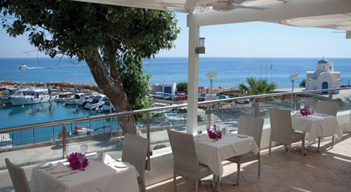 Restaurant area at the Golden Coast Beach Hotel
