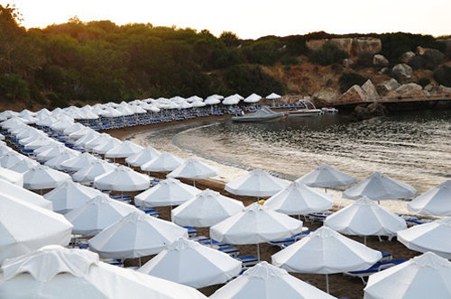 Beach area at the Denizkizi Resort