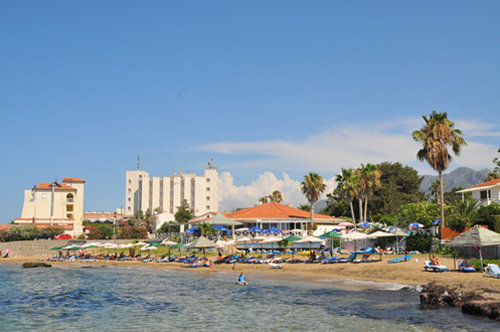 Beach area at the LA Hotel and Resort