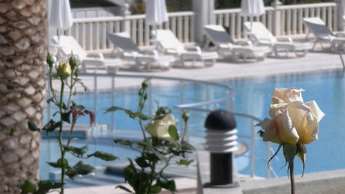 Pool area at the Denizkizi Resort