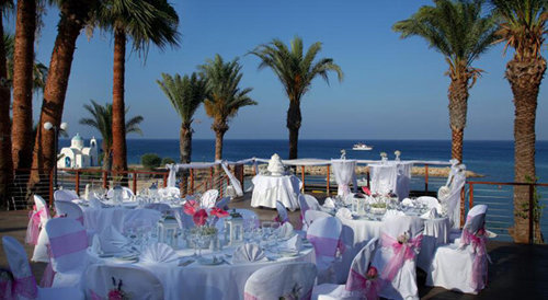 Restaurant area at the Golden Coast Beach Hotel