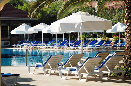 Pool area at the Denizkizi Resort